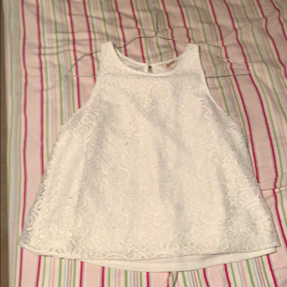 White dressy tank top